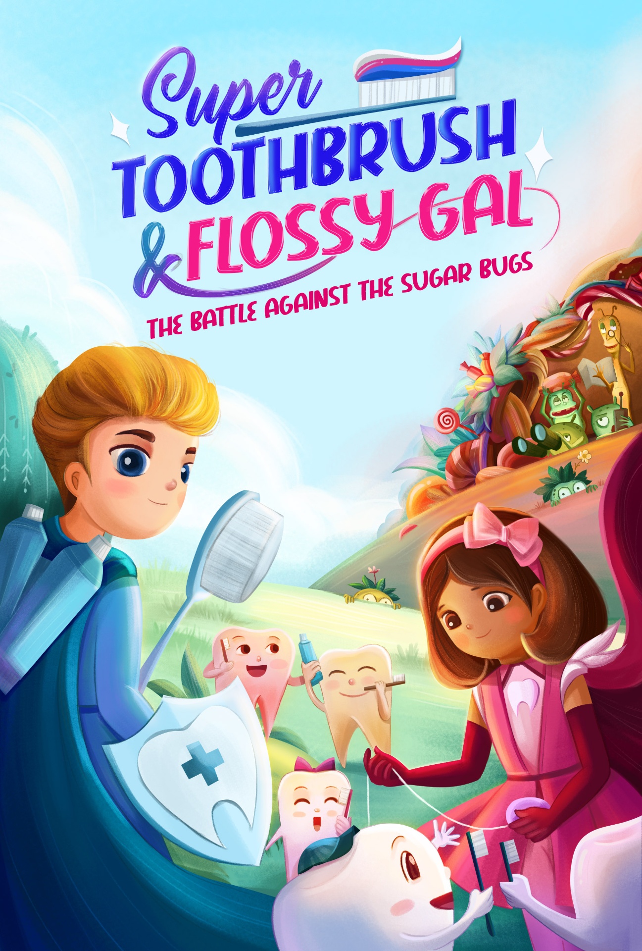 Super Toothbrush and Flossy Gal Book Cover