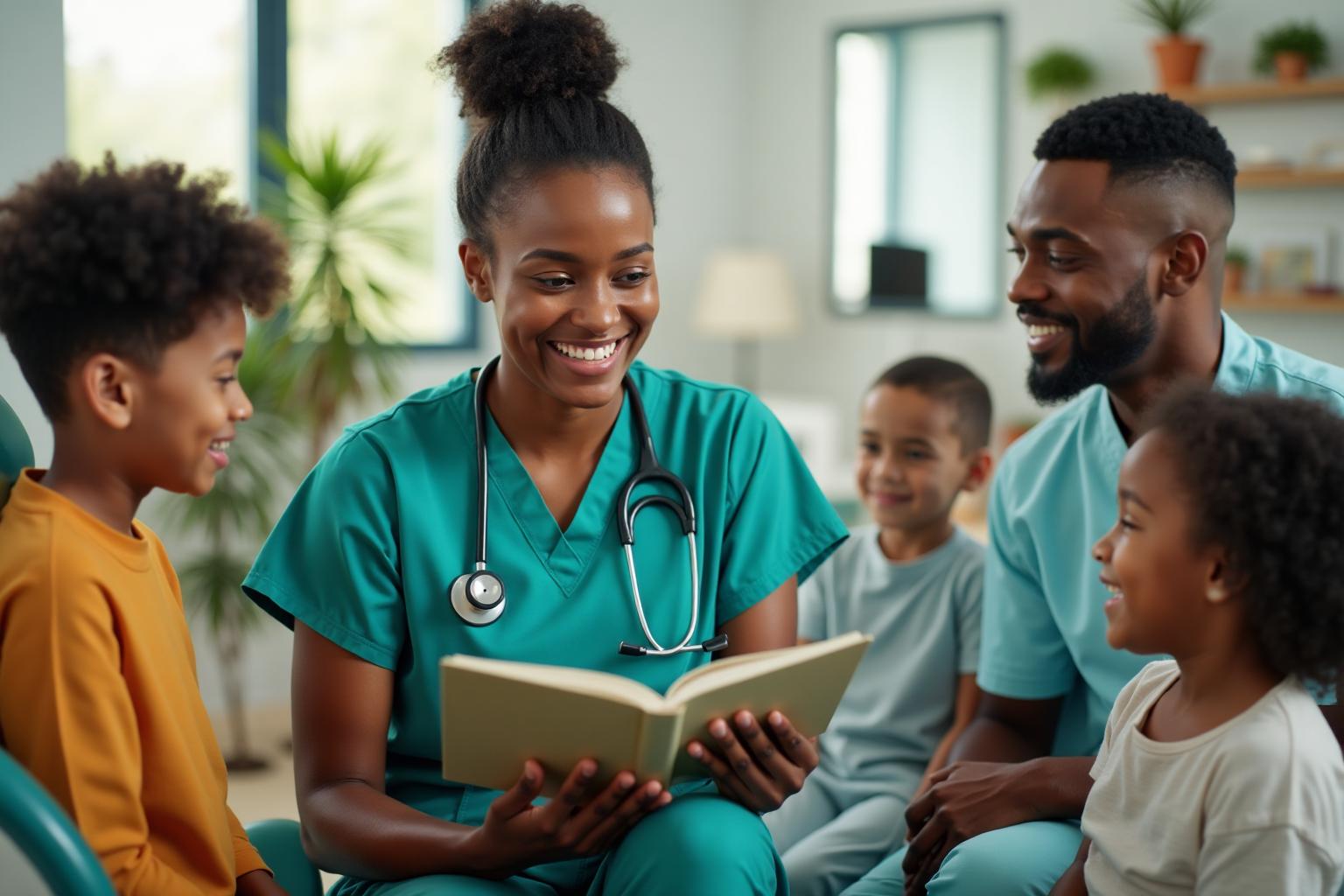 Dental office with children