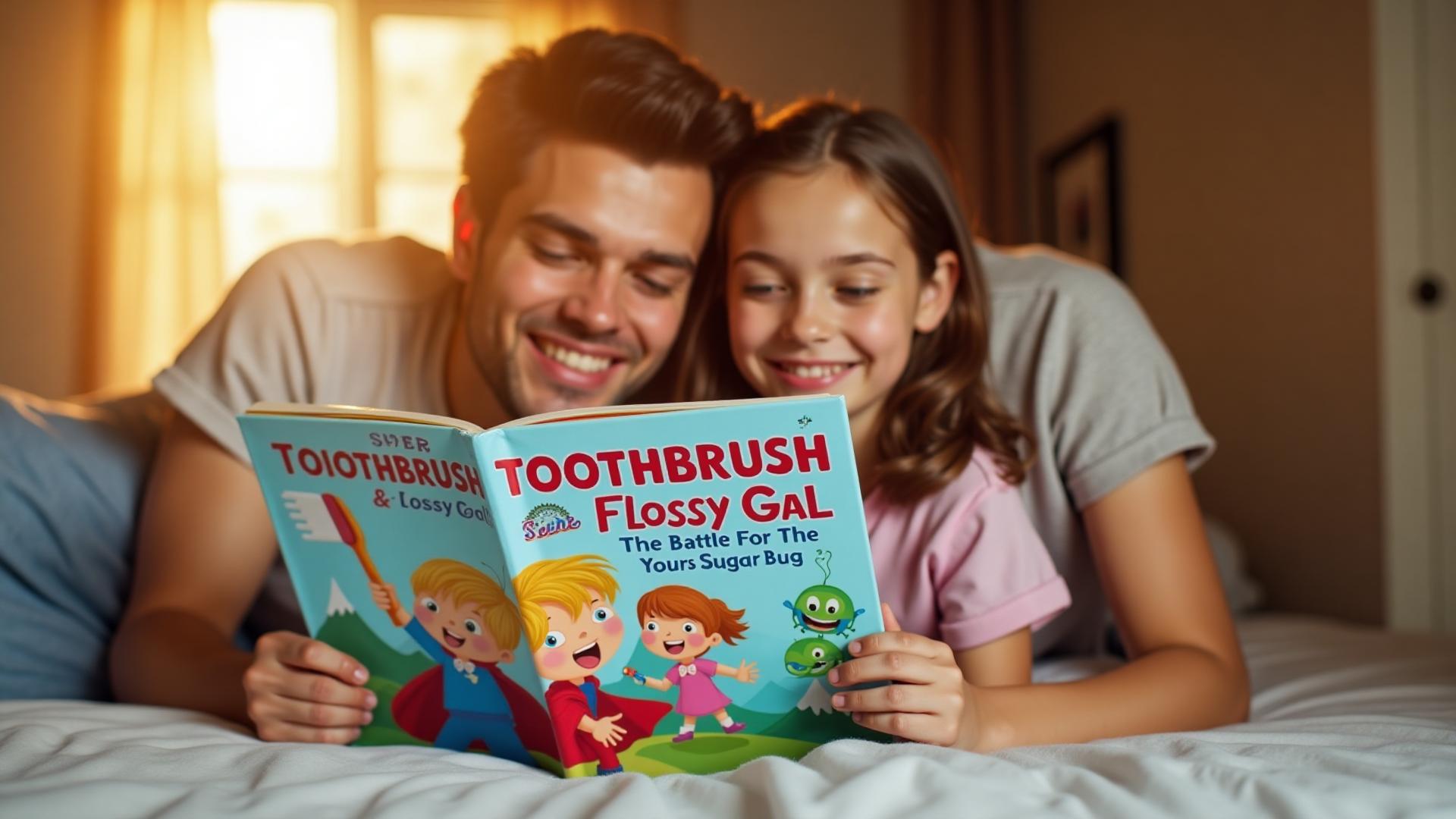 Parent and child reading together